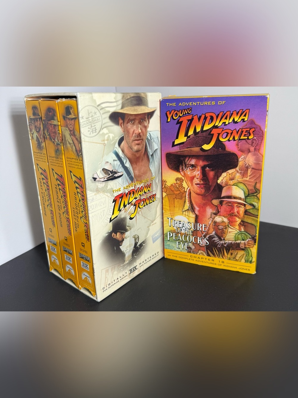 Indiana Jones VHS Box Set with Young Indiana Jones Tape